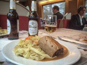 Tysk middag på tysk tog!