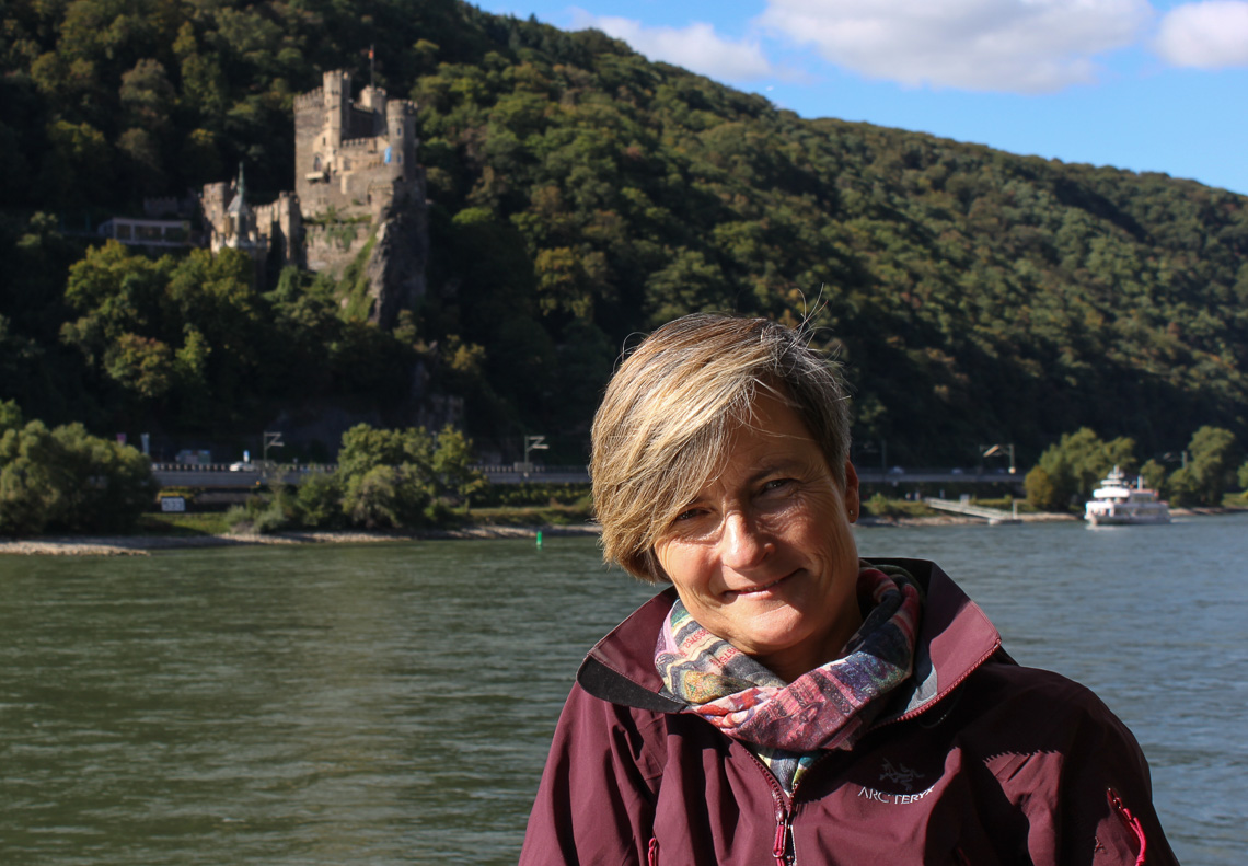 Rutebåt på Rhinen er en billig og fin måte å reise på.