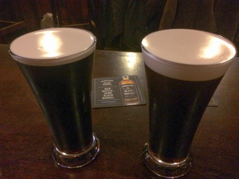 "Guinness is good for you", Mulligan's, Dublin.
