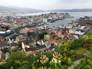 Bergen sett fra Fløyen.