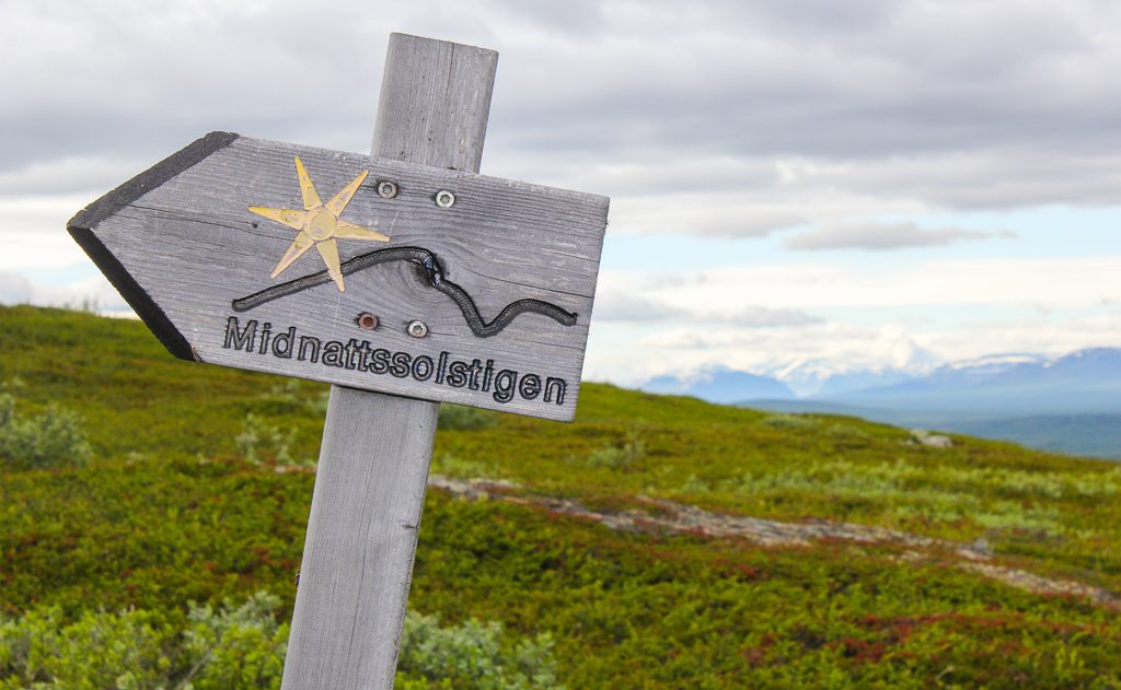 Midnattssolstigen, en vakker kveldstur i Kiruna.