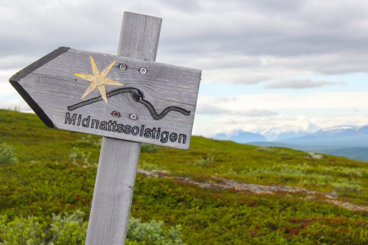 Midnattssolstigen, en vakker kveldstur i Kiruna.