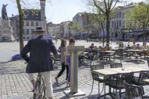 Dette er ett av stedene vi gjerne besøker når vi har tatt tog til Gent - Fredagsmarkedet.