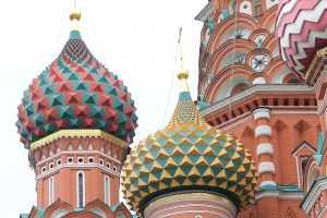 Vasilij-katedralen på Den røde plass. Selvfølgelig det aller første vi må se på vår første tur til Moskva!