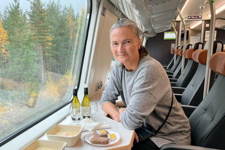 Foto fra en ferie med tog i Finland