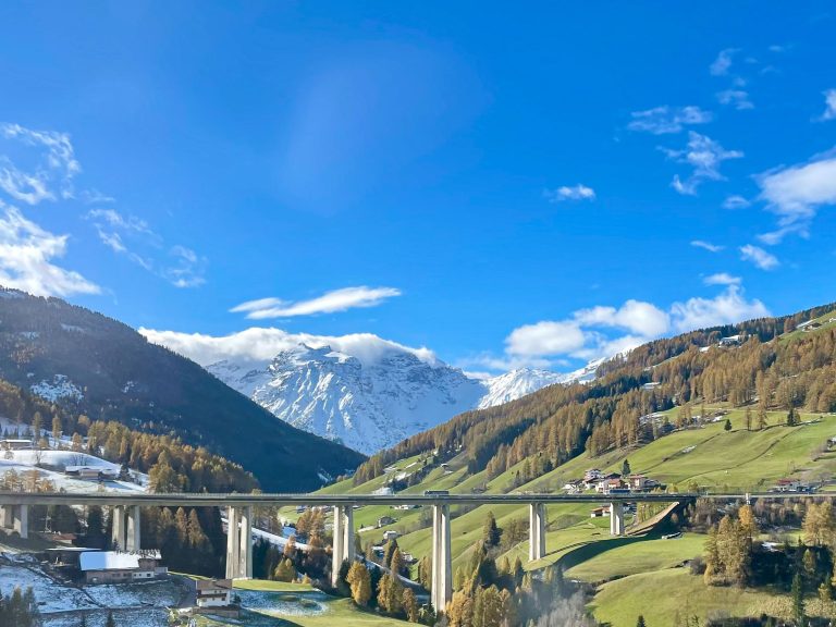 Brennerpasset - det høyeste vi kommer på en reise med tog til Italia fra München via Brennero.