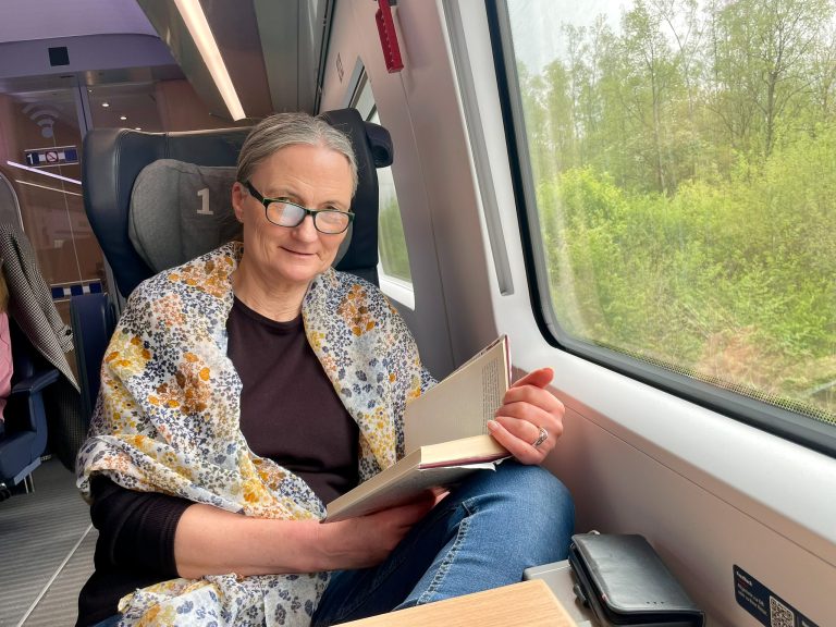 Togbloggeren fotografert på et tysk tog.