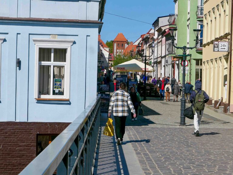 I Darłowo kom vi ifølge guideboken Eyewitness til «one of the most attractive towns of coastal Pomerania». Det må det være god dekning for, vil jeg mene.